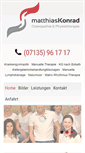 Mobile Screenshot of osteopathie-konrad.de