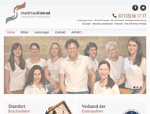 Tablet Screenshot of osteopathie-konrad.de